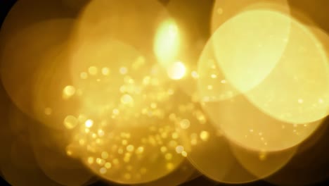 golden bokeh lights and 2025