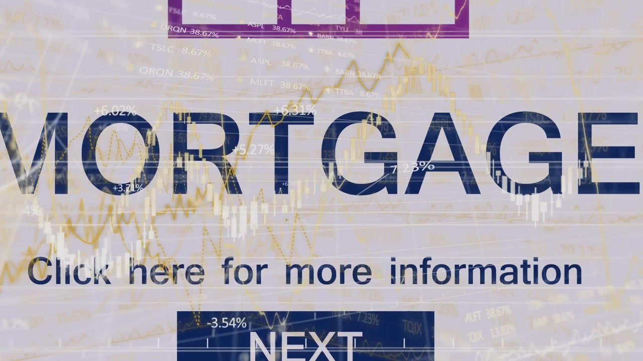 Animazione di elaborazione dati e mercato azionario sopra la bandiera americana