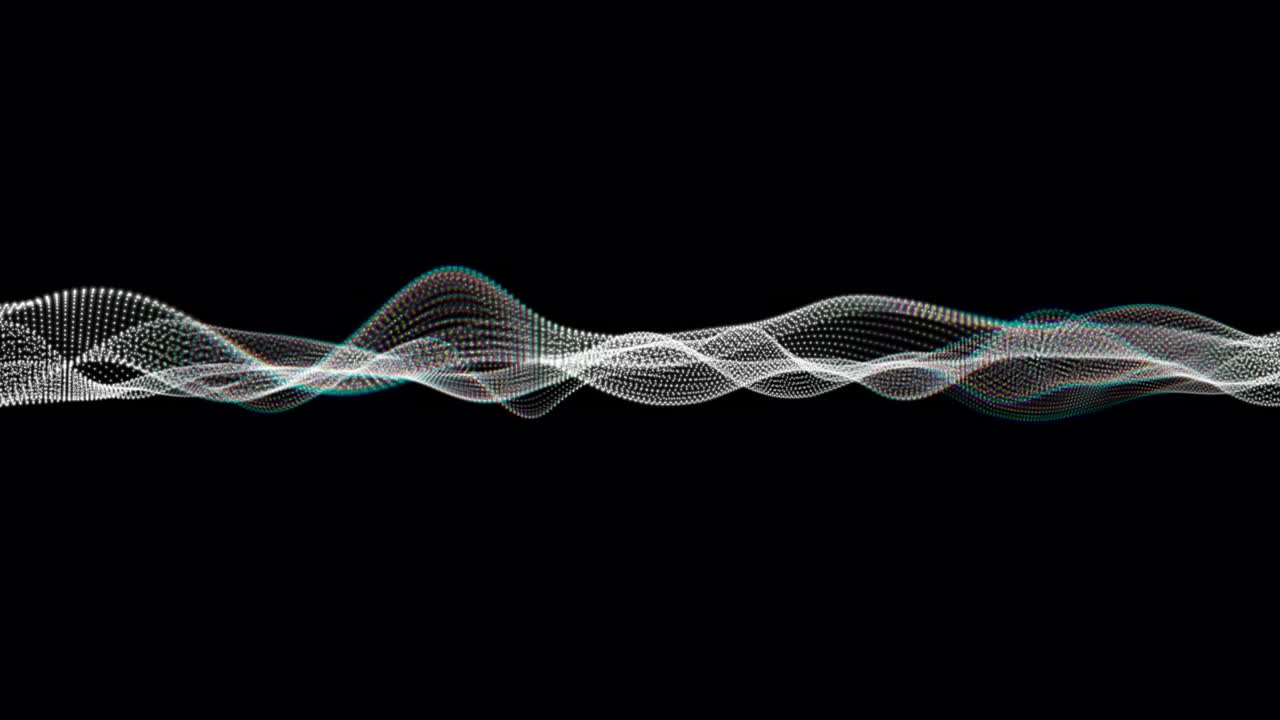 animación de puntos blancos que se mueven sobre un fondo negro