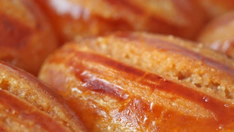 close-up of turkish delight pastries