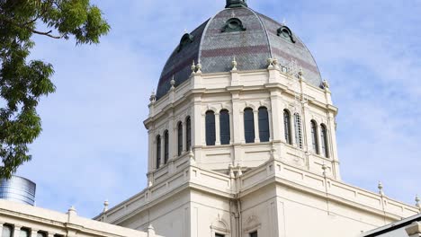 a detailed view of the museum's architecture