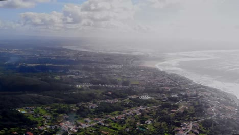 disparo de un avión no tripulado sobre figueira da foz en portugal
