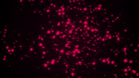 partículas brillantes abstractas en el espacio, fondo abstracto generado por computadora, representación 3d