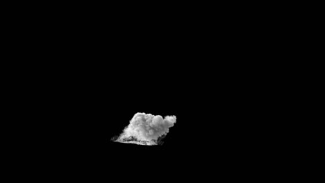 3d animation of large smoke effect, include alpha