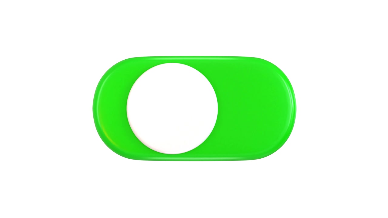 Animated Toggle Switch Switching Between On and Off States