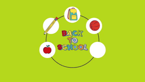 back to school video animation