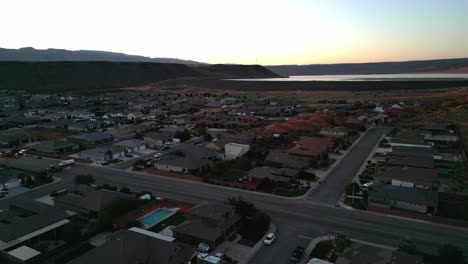 Suburban-Rural-Landscape-Of-Hurricane-City-In-Washington-County,-Utah,-United-States