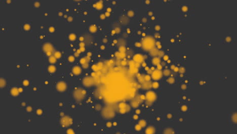 vibrant yellow dot on captivating black background