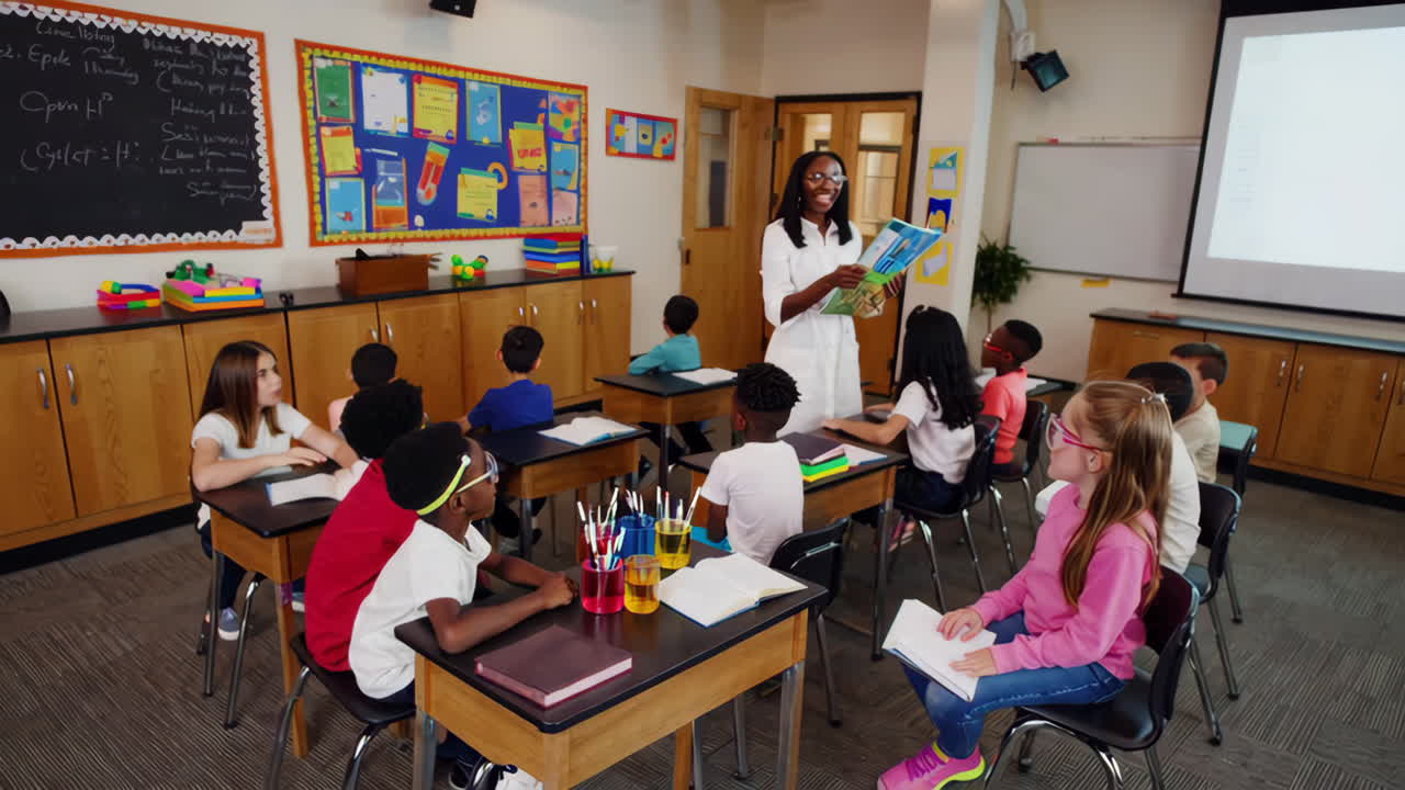 Elementary School Classroom Scene