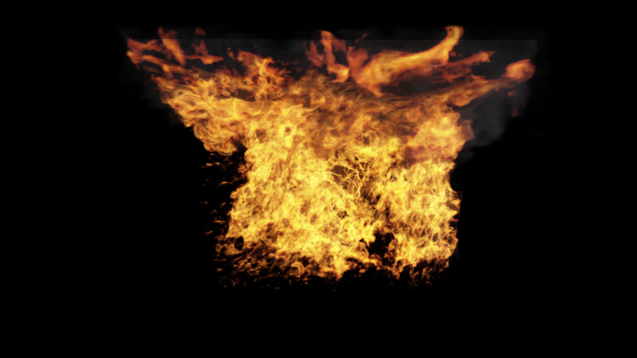 gran explosión de fuego