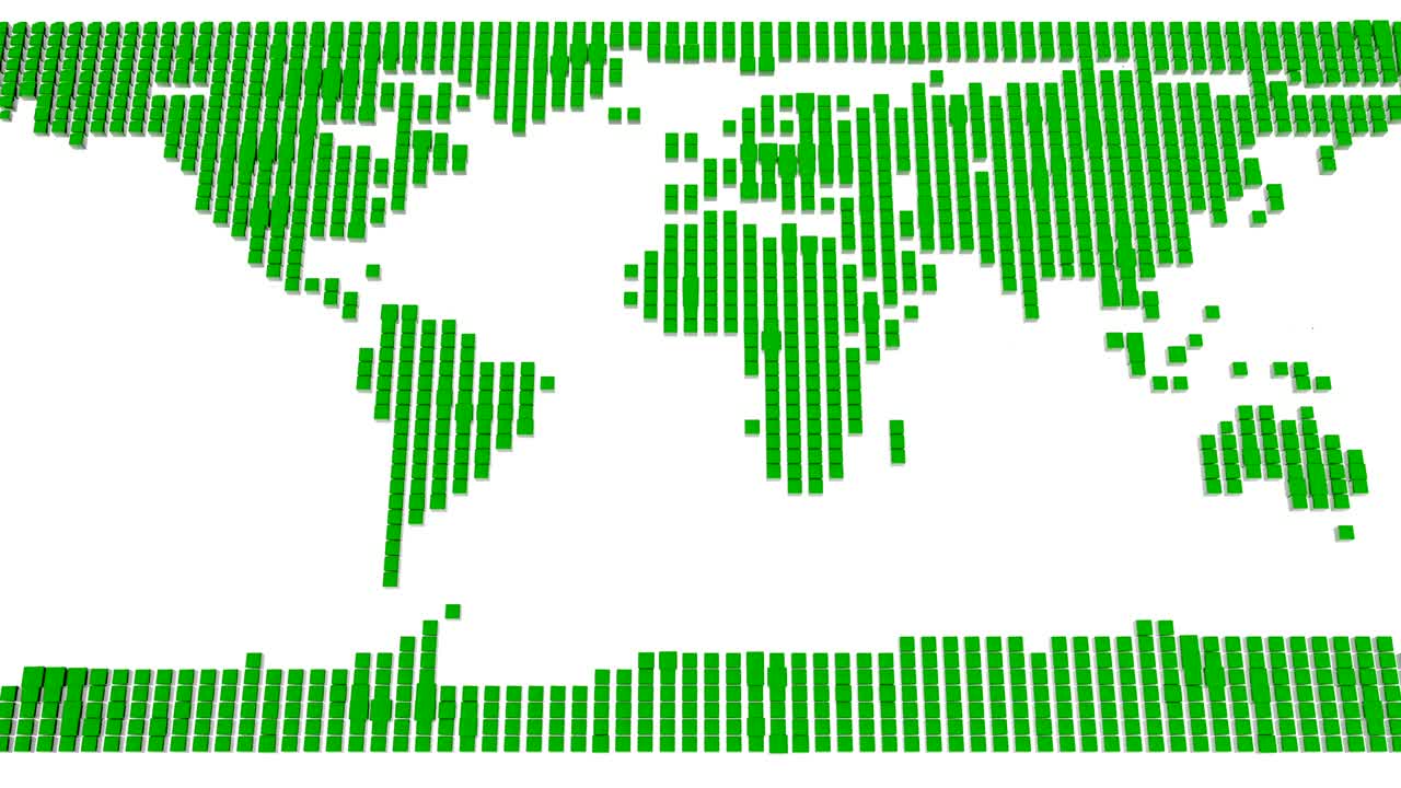 блочная карта мира