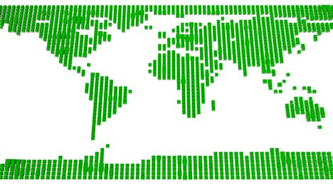 mapa del mundo en bloques