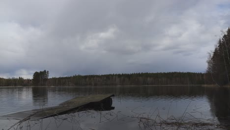 time lapse of broken pier in water