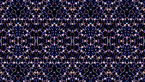 multi color abstract lines kaleidoscope black background