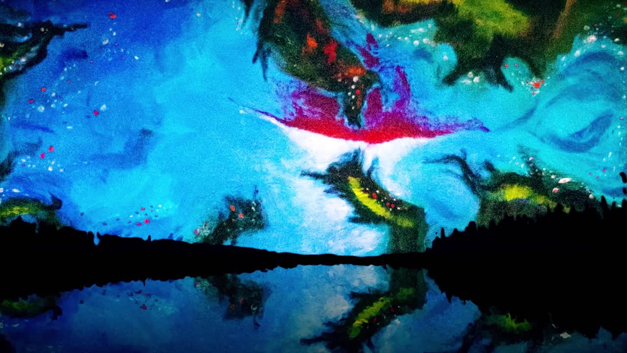 Abstract Landscape with a Night Sky