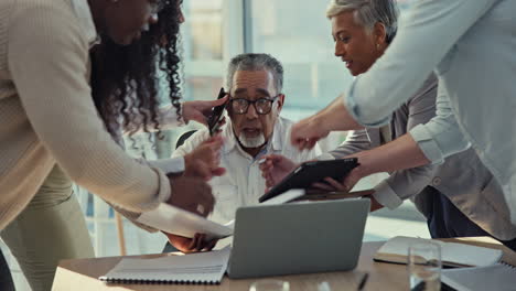 stress, crisis and chaos with business man