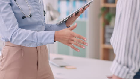 Tablet,-doctor-and-handshake-with-patient