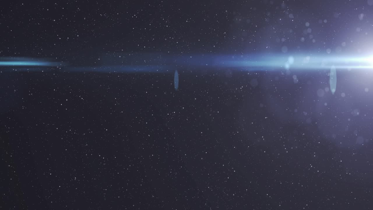 밤하늘 의 별 들 위 에 빛나는 파란색 빛 의 애니메이션