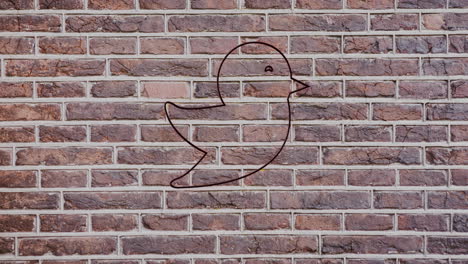 signo de corazón de neón en la pared de ladrillo 4k
