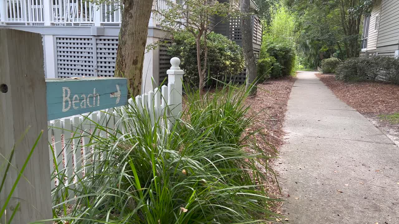 пляжный указатель на острове киава южная каролина