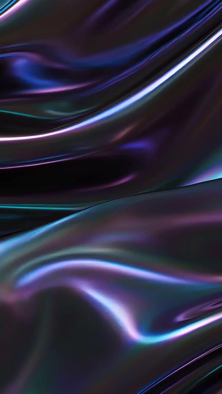 Abstrakt Metalliske Bølger Baggrund 4K