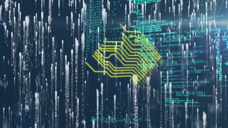 Animation der Datenverarbeitung über Formen