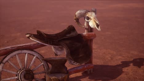 Horse-Saddle-on-the-Fence-in-Monument-Valley