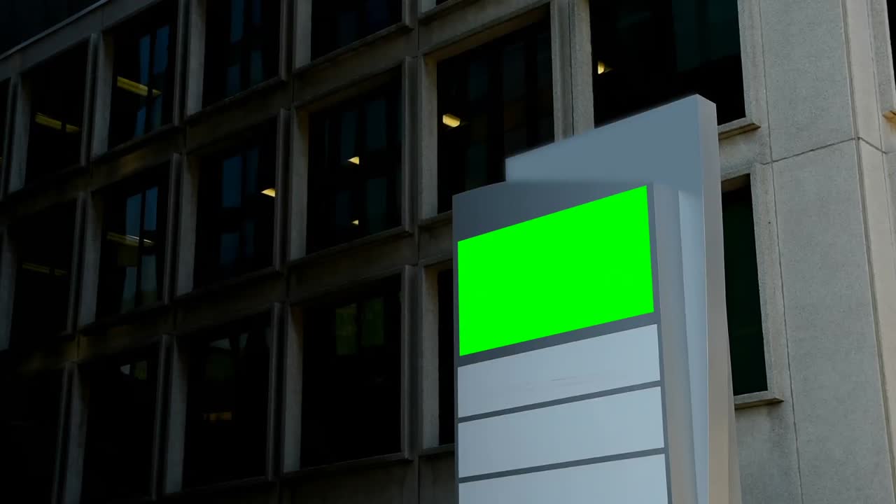 led hoarding en el edificio 4k