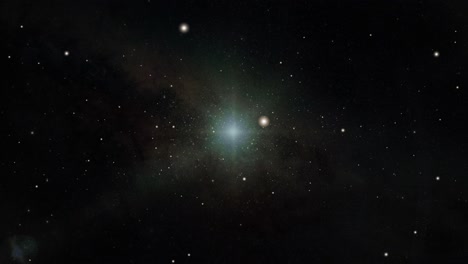 Milchstraße-Und-Ein-Heller-Stern-Im-Weltraum