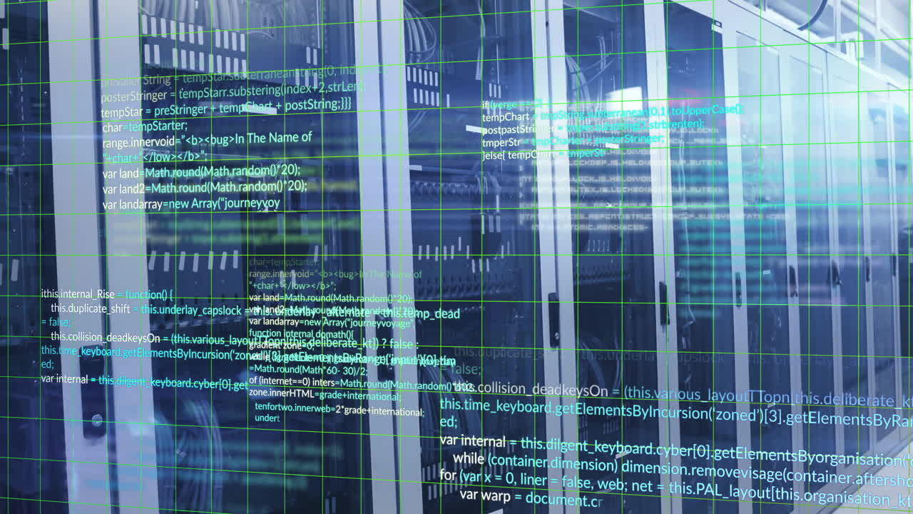 Animation of digital data processing over computer servers