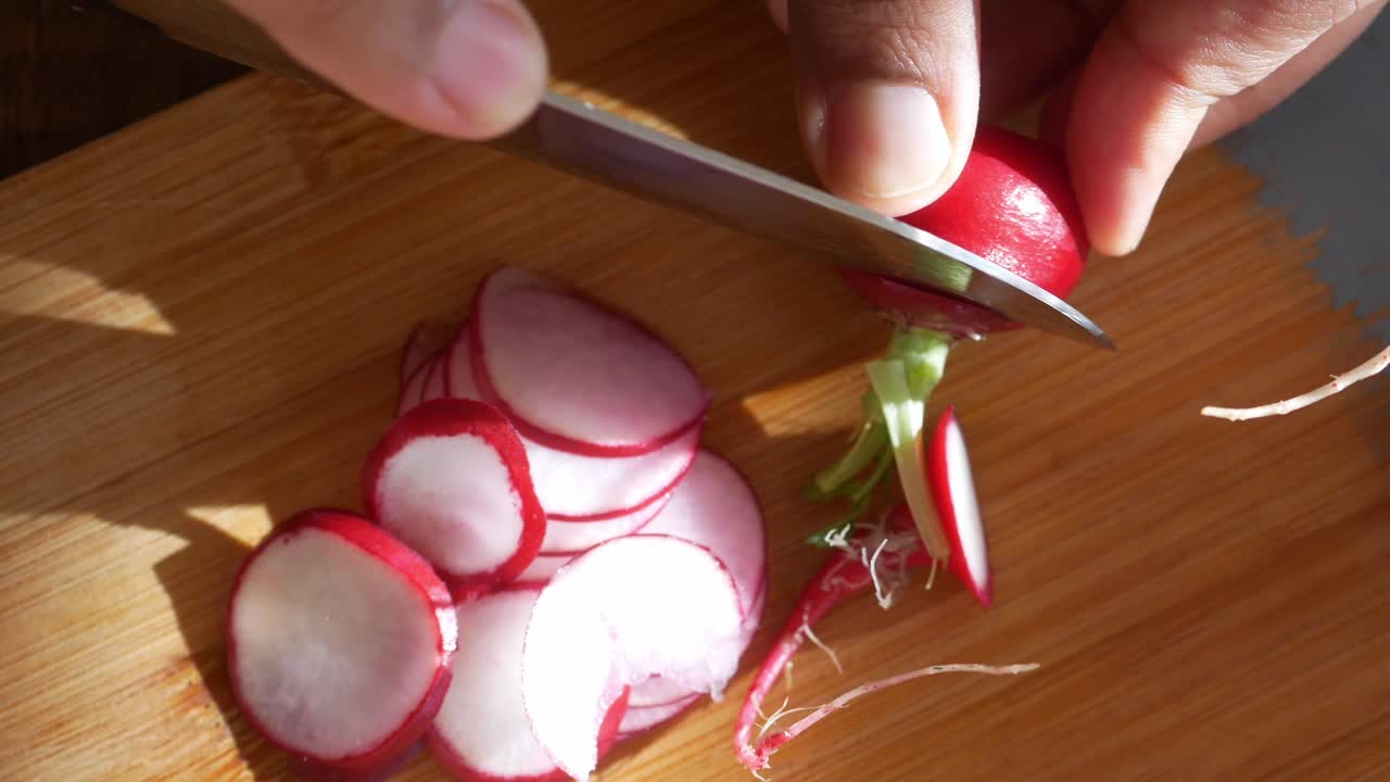 Slicing Radishes