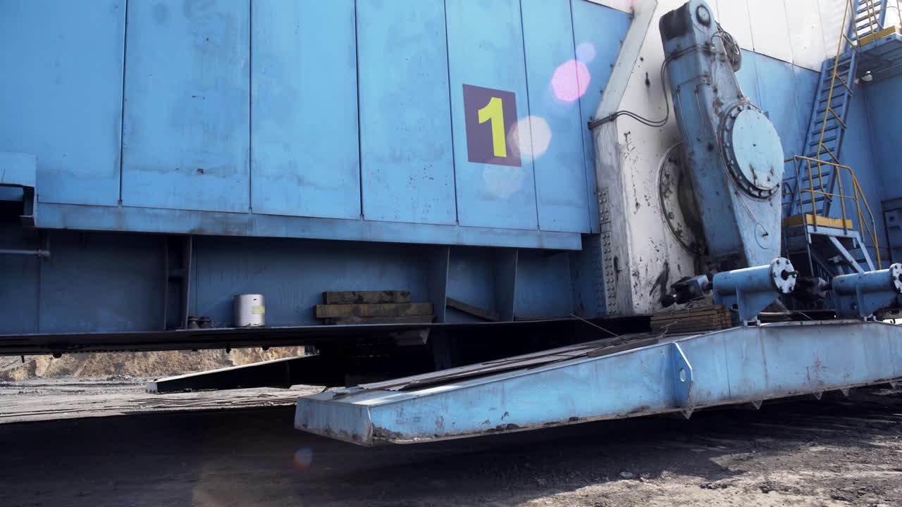 운용 중인 석탄 채굴 장비