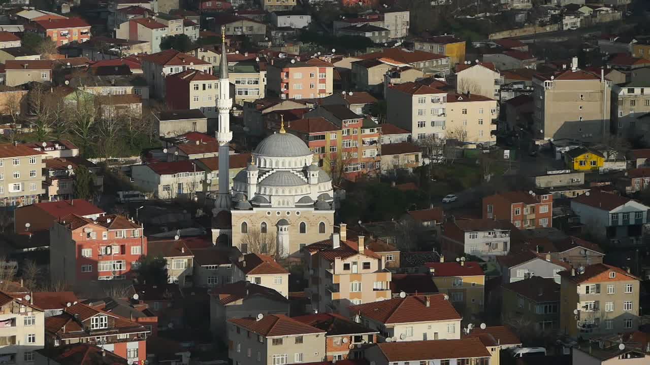 Camili Bir Şehrin Hava Manzarası