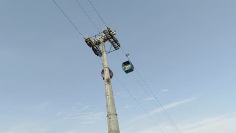 teleférico del tranvía aéreo que conecta el pico oufella y la ciudad de agadir en marruecos, con vistas panorámicas a la playa-16