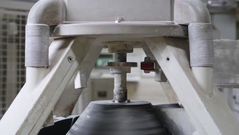 top view of industrial flour mill rotating