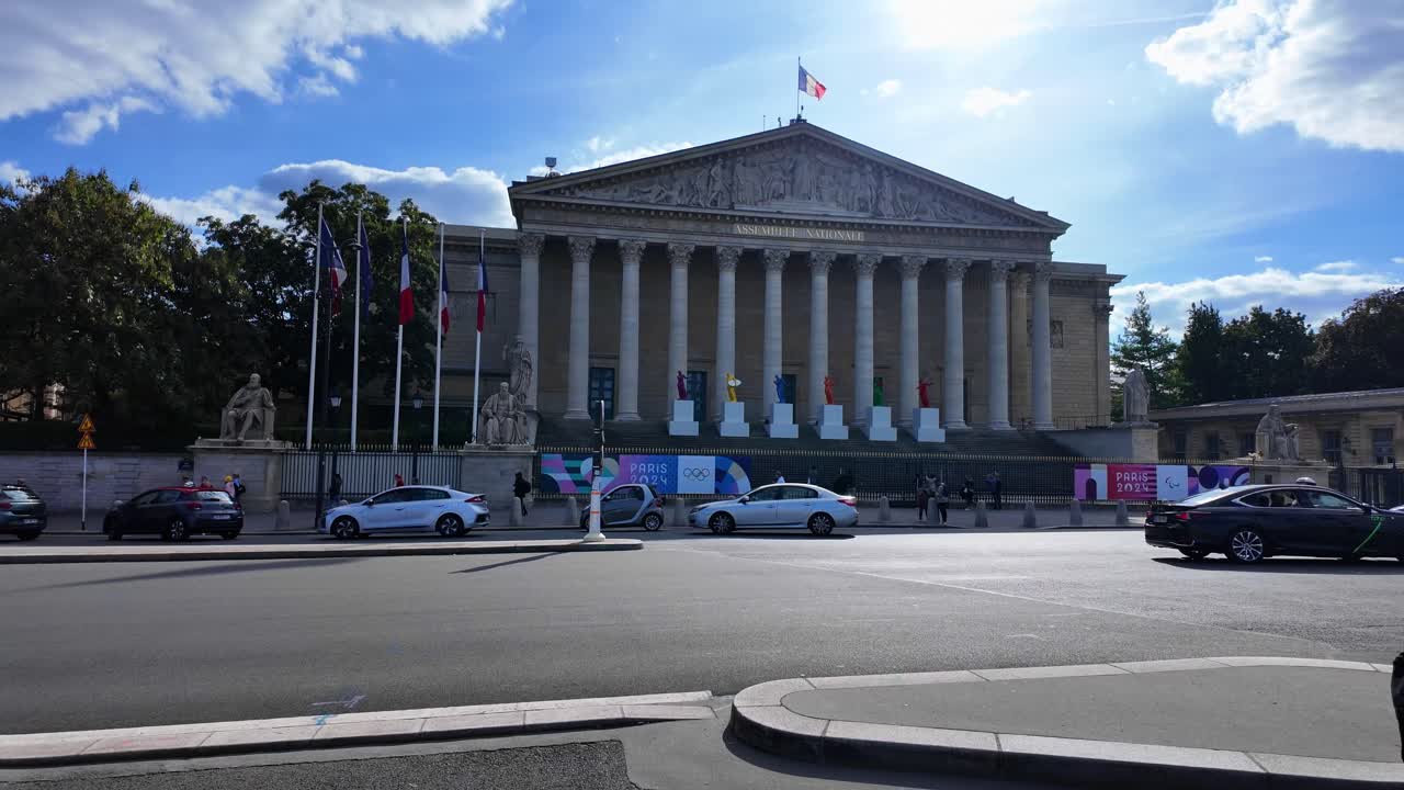 Palais Bourbon National Assembly Palace in Paris, France building landmark