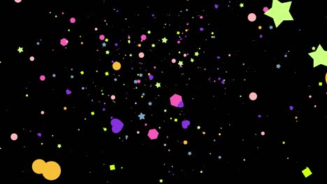 particle pop abstract effect background