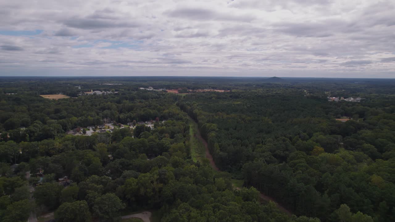 disparo de un dron en georgia en las afueras de atlanta