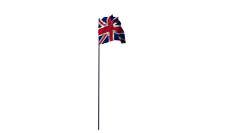 bandera de la unión contra un fondo blanco
