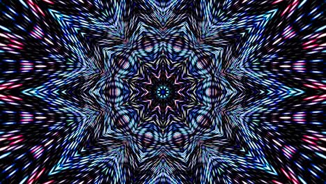 line wave motion, colorful circle shape, on a black background