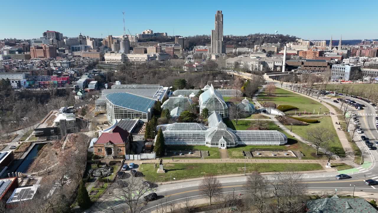 jardín botánico phipps en el parque schenley en pittsburgh, pennsylvania