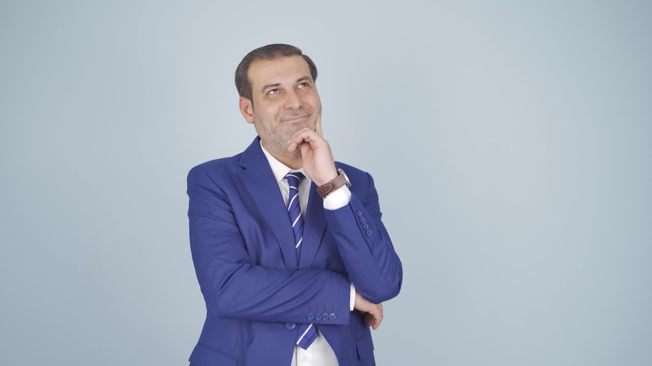 un hombre de negocios cuidadoso.