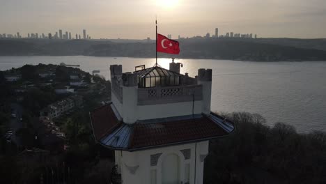 el pabellón de hidiv video aéreo de beykoz, estambul, turquía