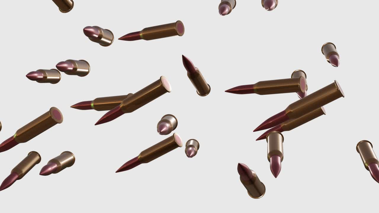 많은 총알이 떨어졌습니다.