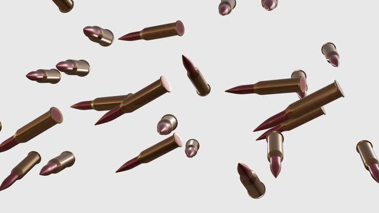 Many bullets falling down.