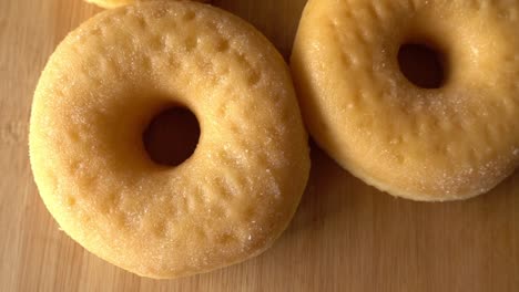 macro shot of a donuts bakground