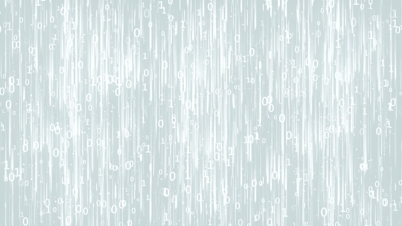 Data Digital Code White Background