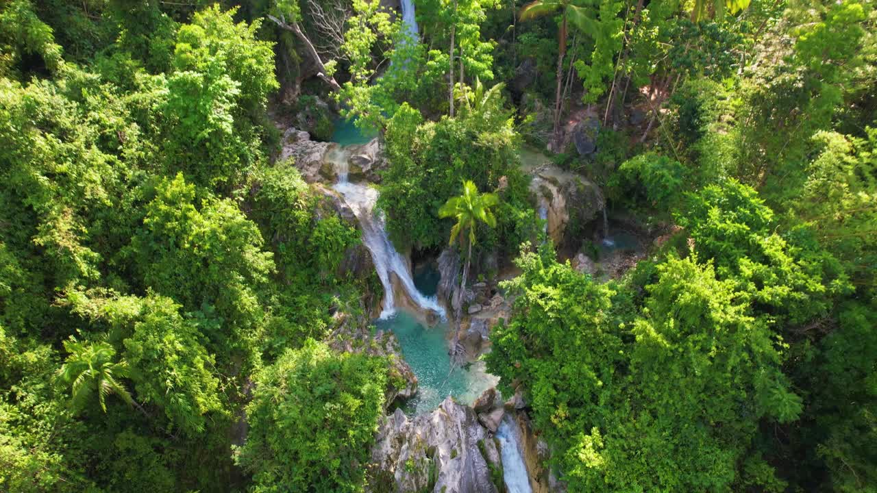 4K drone video of Inambakan Waterfall in Cebu, philippines