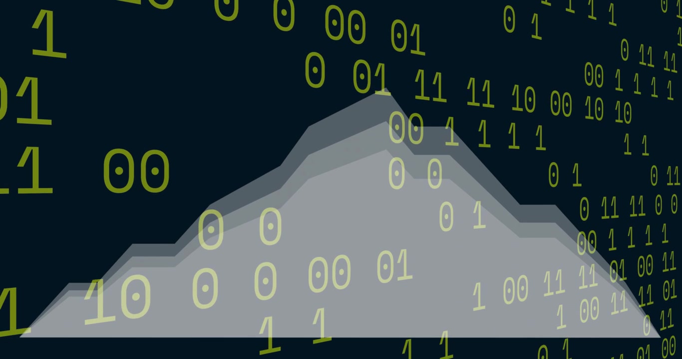 Animation of data processing over binary coding