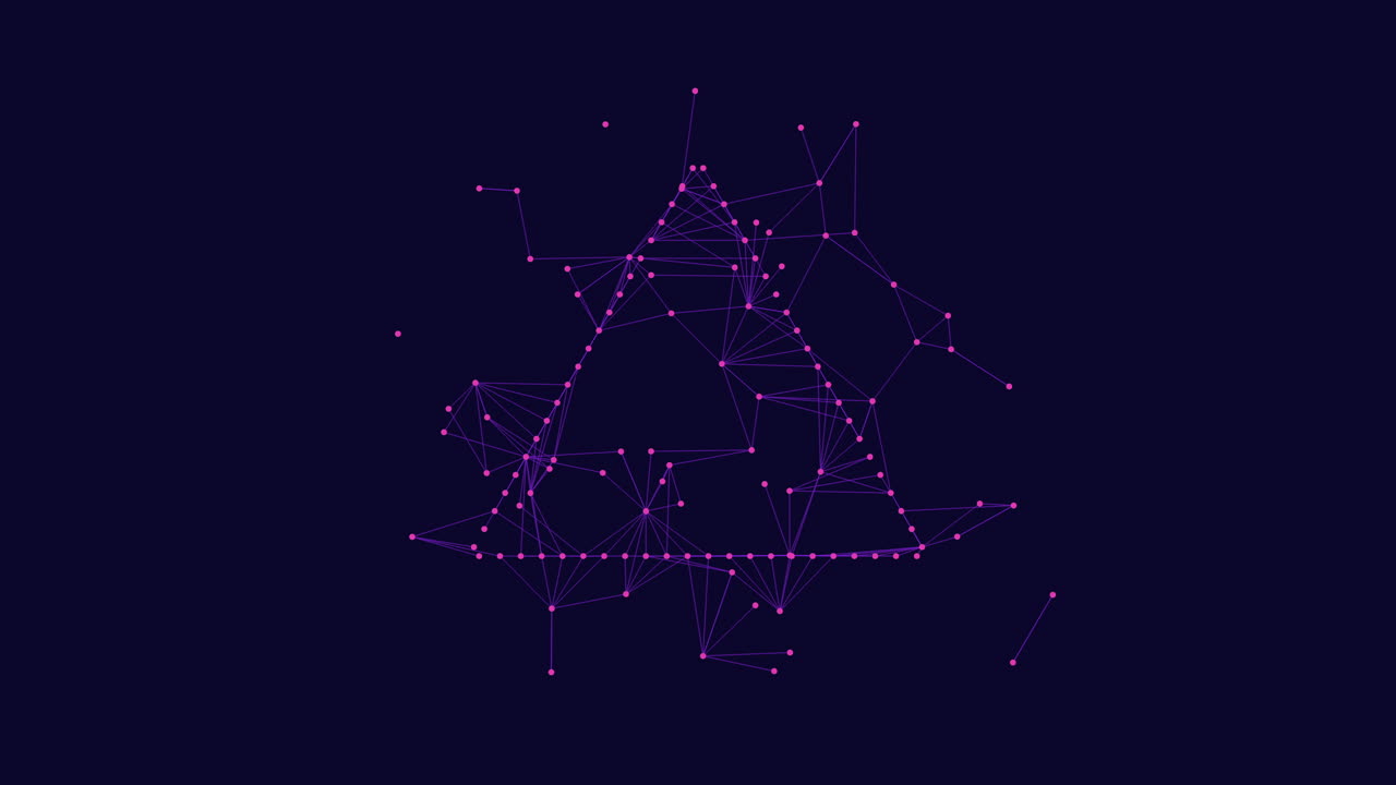 elegante triángulo púrpura una representación geométrica moderna